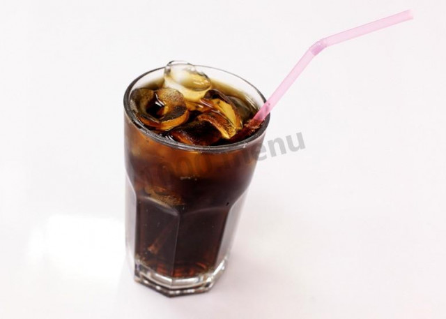 Cognac and Cola cocktail