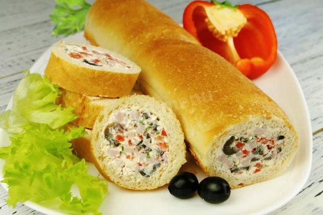 Stuffed baguette