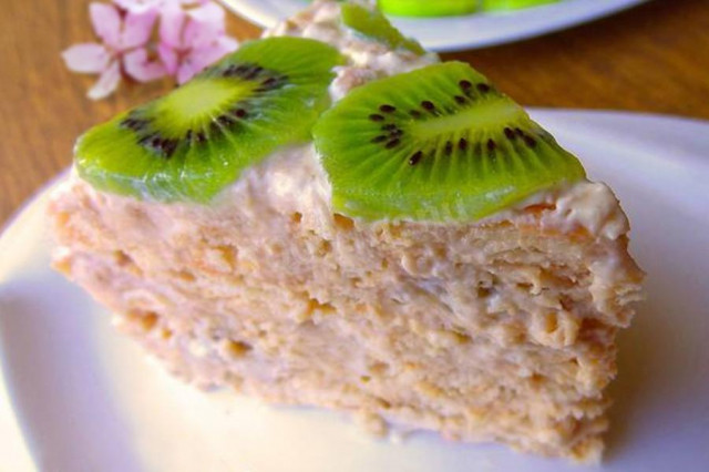 Kiwi fish and banana cake