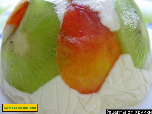 Cottage cheese dessert with marmalade