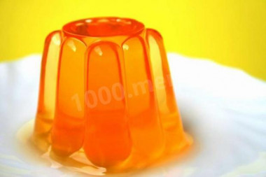 Orange juice jelly