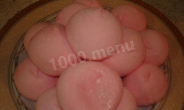 Pink raspberry marshmallows