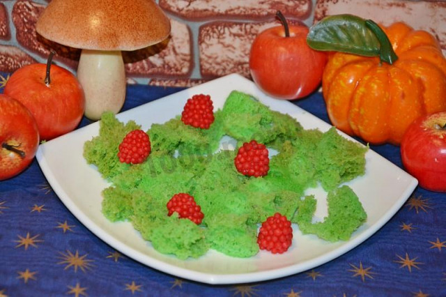 Sponge moss for cake decoration
