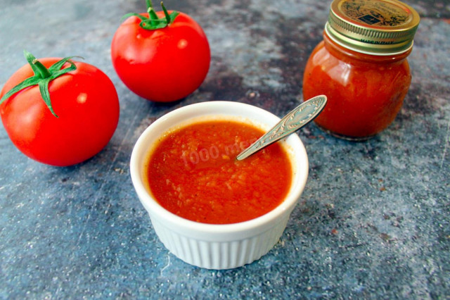 Ketchup for winter without sterilization