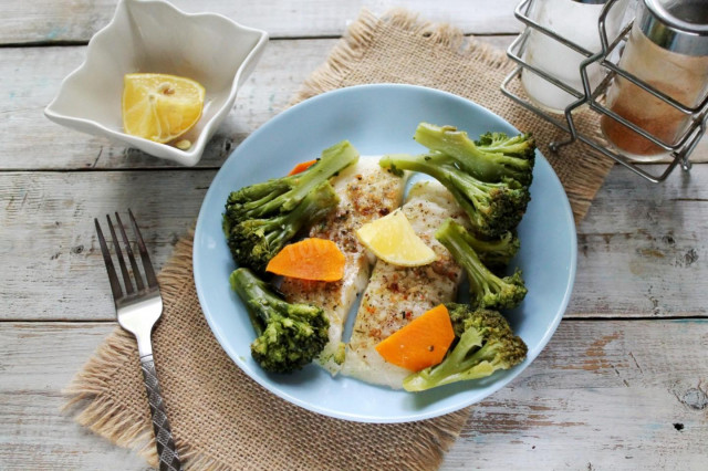 Fish with broccoli