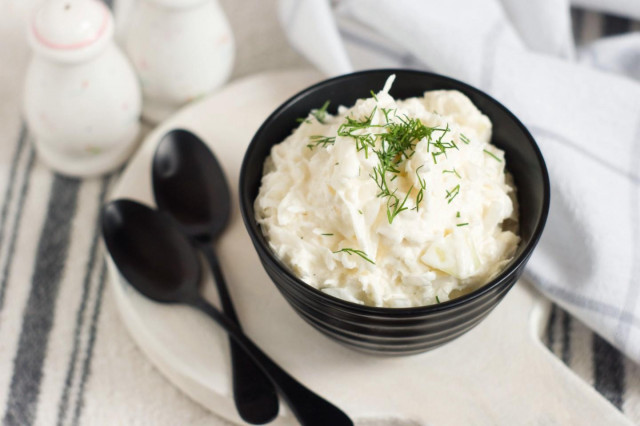 Radish salad with mayonnaise