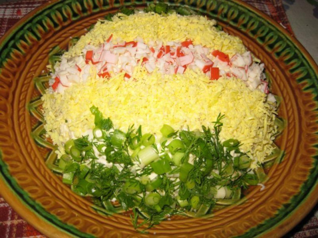 Salad Bowl crab sticks, apple and cheese