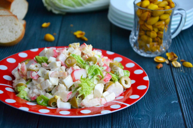Crab salad with Chinese cabbage