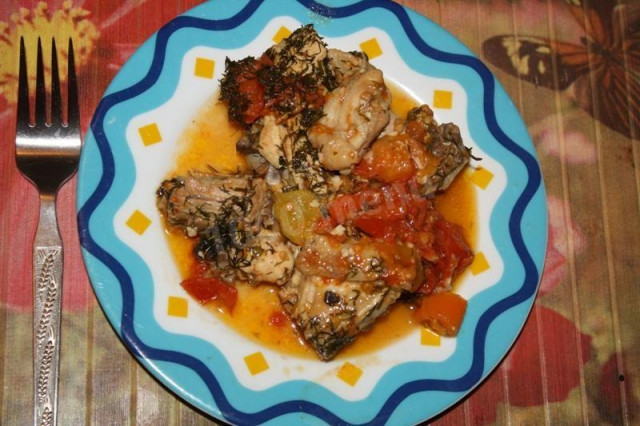 Chicken with bell pepper