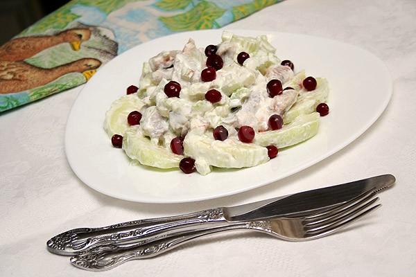 Herring salad with celery