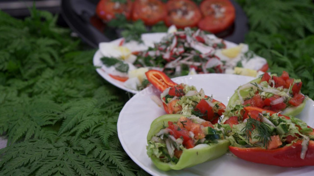 Three original vegetable salads