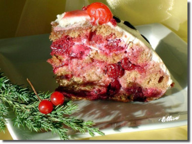 Pancho Cake with cherries