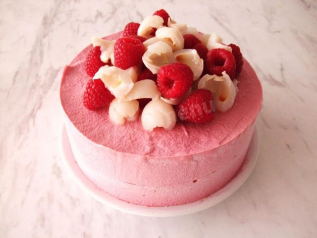 Jelly mousse cake without sour cream