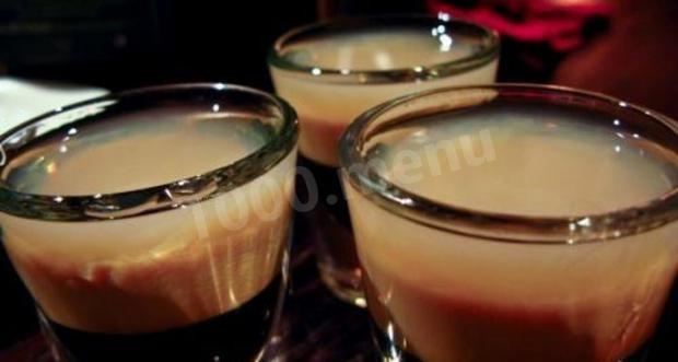 Liqueur with coffee honey cardamom on alcohol