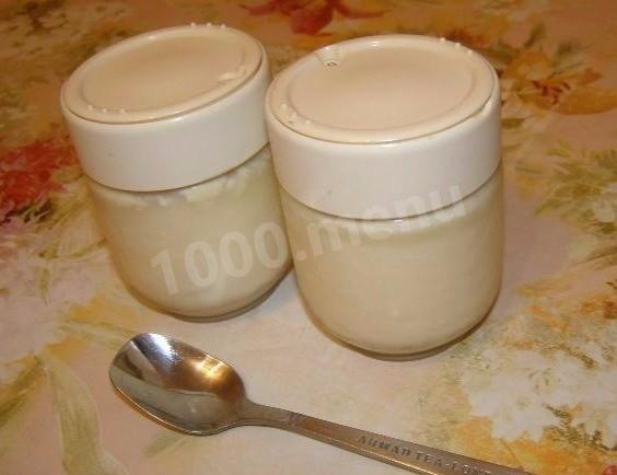 Yogurt in a Narine yogurt maker