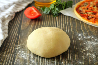 Pizza dough with dry yeast