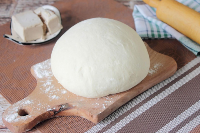 Dough without eggs and milk
