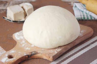 Dough without eggs and milk