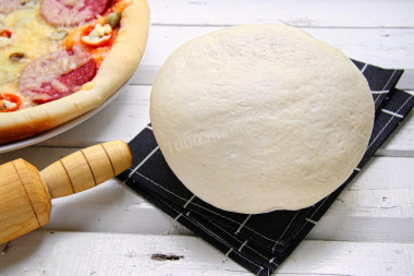 Fluffy yeast pizza dough