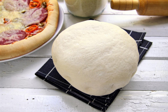 Fluffy yeast pizza dough