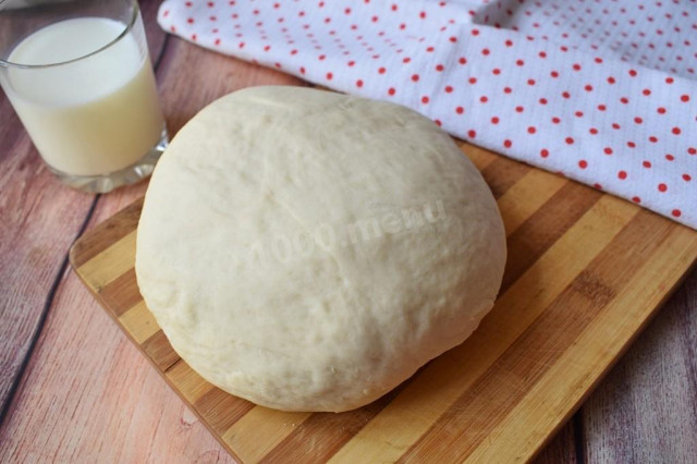 Quick yeast dough with milk