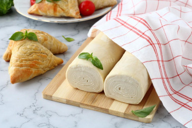 Puff pastry for samosas at home