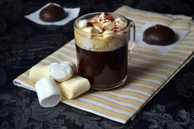 Coffee with marshmallows