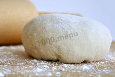 Yeast dough for pies with water and vegetable oil