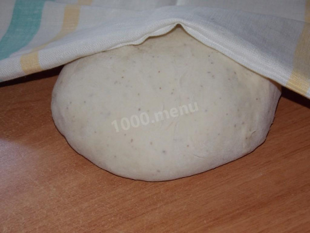 Custard yeast dough with dry yeast and flaxseed flour