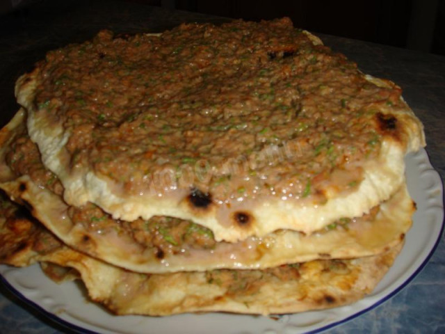 Lagmajo tortillas with meat