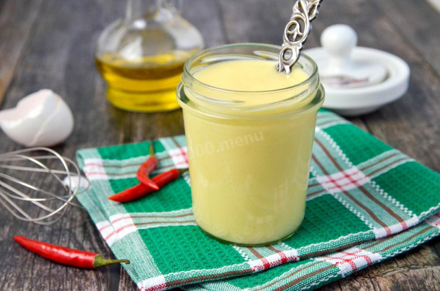 Homemade Provencal mayonnaise with a mixer in 5 minutes