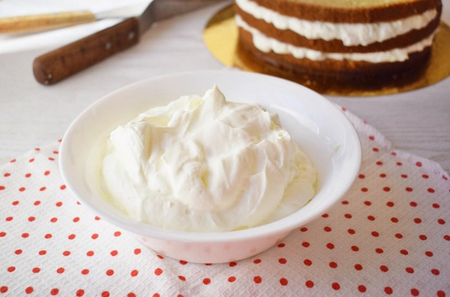 Sour cream classic thick cream of sour cream for cake