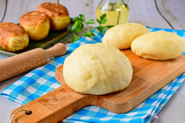 Dough for pies without yeast on water