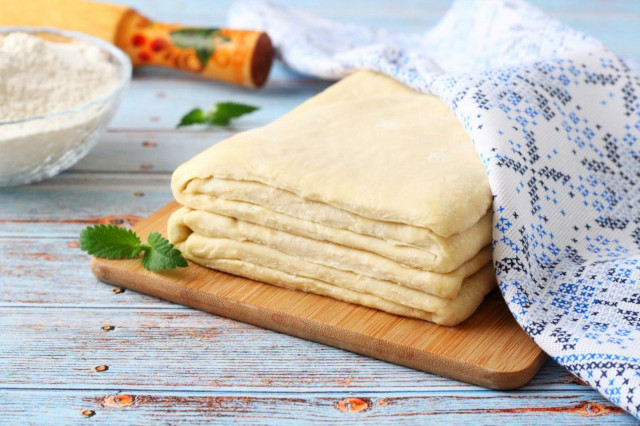 Instant puff pastry