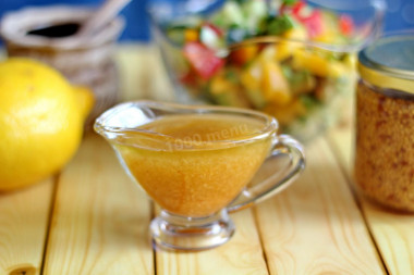 Mustard honey salad dressing