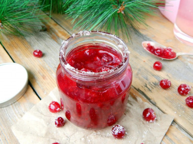 Cranberries for winter with sugar without cooking