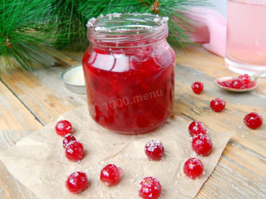 Cranberries for winter with sugar without cooking