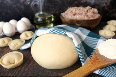 Dough for dumplings with milk