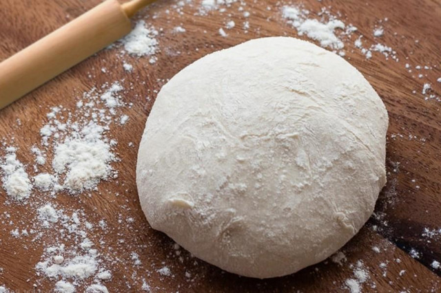 Pizza dough in a slow cooker on water