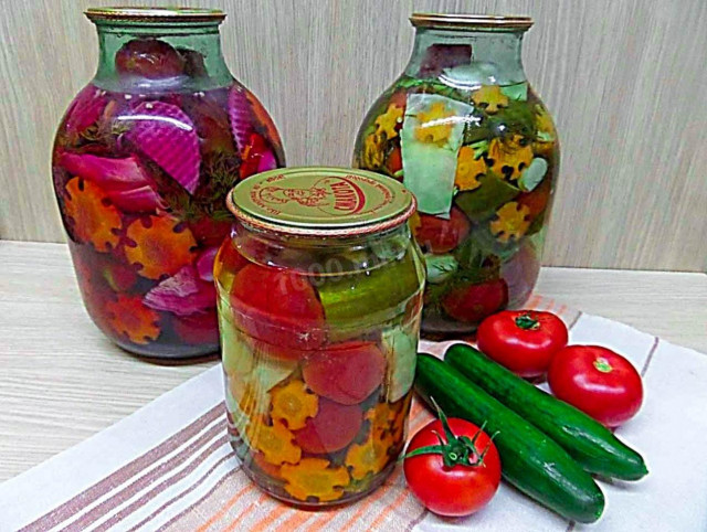 Assorted vegetables for winter
