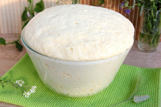 Dough for cheesecakes with dry yeast