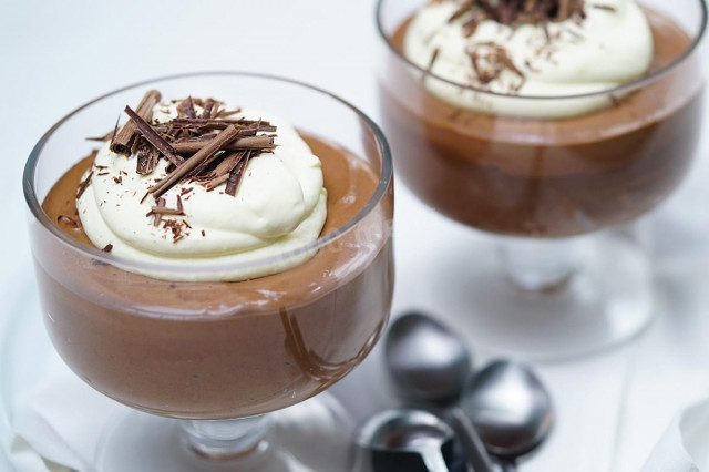 Mousse with Belgian chocolate