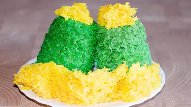 Sponge moss for decoration - molecular biscuit