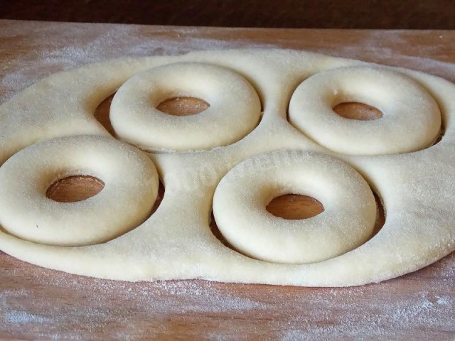 Donut dough on kefir