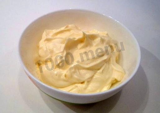 Mustard mayonnaise with egg