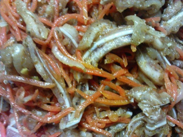 Korean pork ears salad