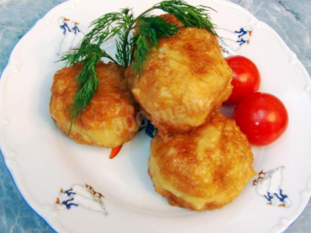 Belarusian potato pyzy
