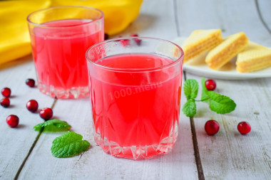 Cranberry jelly with starch