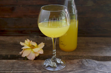 Homemade yellow plum wine