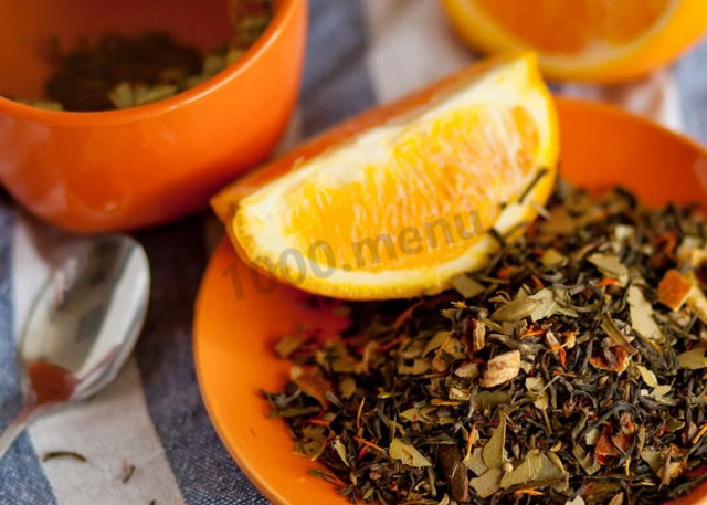 Green tea with orange